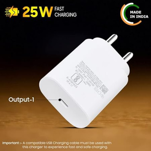 25W Type C Super Fast Charger Adapter Compatible