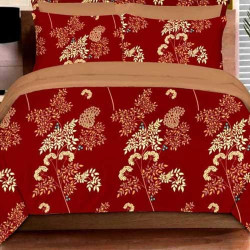 Printed Bedsheet (Red)