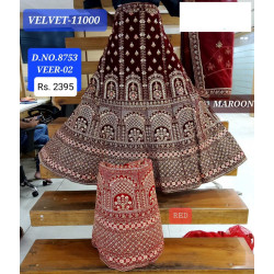 Velvet Jarkan Diamond lehenga 2