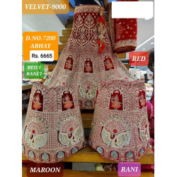 Velvet Jarkan Diamond lehenga 7
